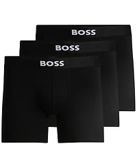 Boss by Hugo Boss Men's 3-Pack Icon Logo Boxer Briefs