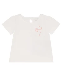 Guess Baby Girl 2-Piece Short Sleeve T-Shirt and Mesh Sequin Skirt