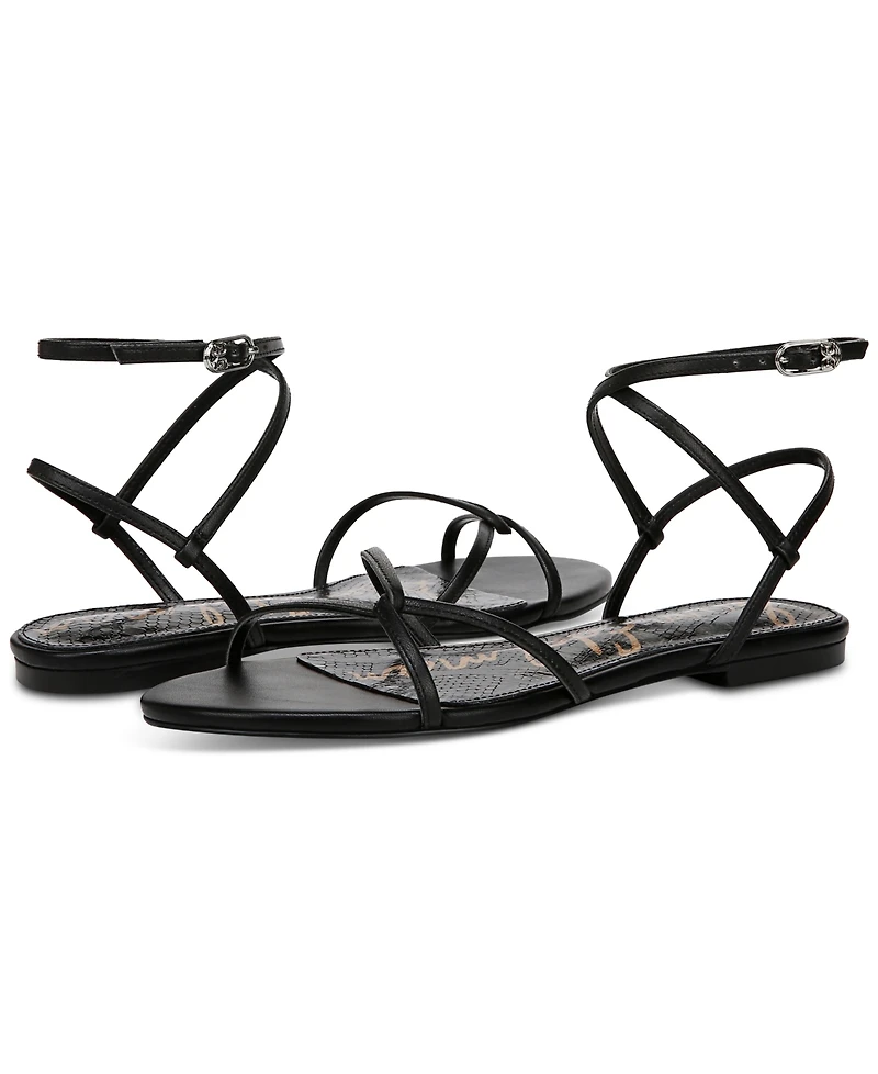 Sam Edelman Women's Elina Ankle-Strap Flat Sandals