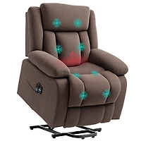 Homcom Power Lift Recliner Chair with Massage and Heat, for Elderly,