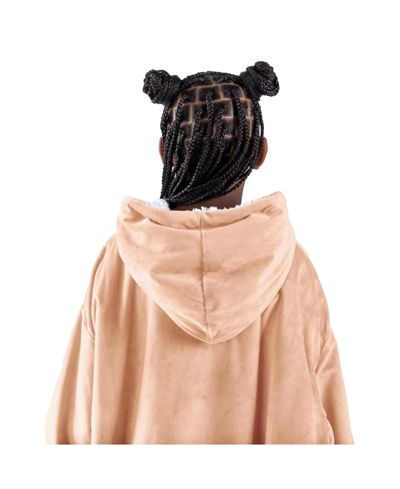 The Bare Homey - Youth Wearable Blanket Sherpa Side Pockets