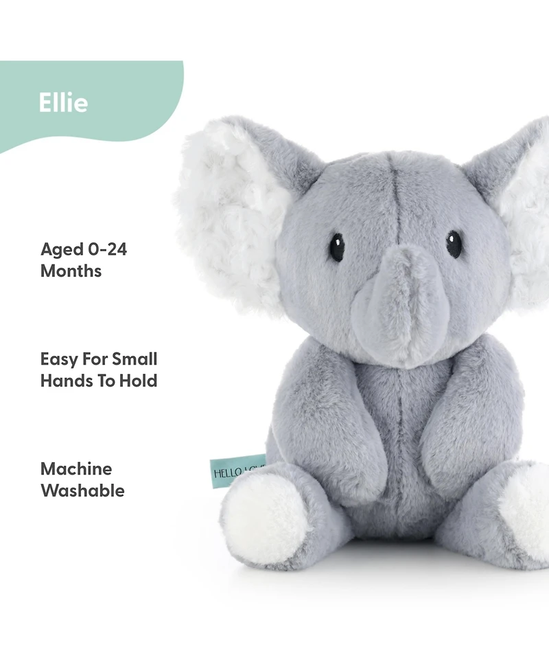 The Peanutshell Elephant, 10" Baby Stuffed Animal Plush Toy