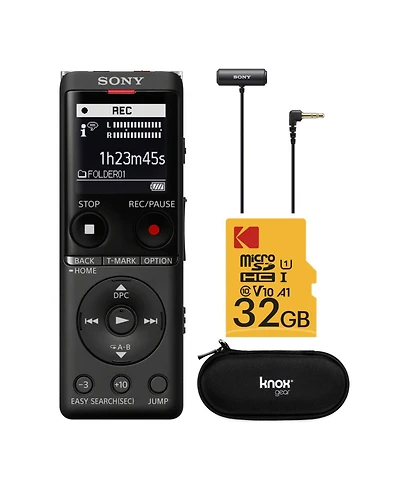 Sony Icd-UX570 Series UX570 Digital Voice Recorder with Ecm-LV1 Lav Mic Bundle