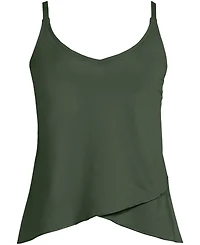 Lands' End Women's Tulip Hem Tankini Top