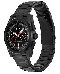 A|X Armani Exchange Men's Quartz Chronograph Black Stainless-Steel Watch, 42mm