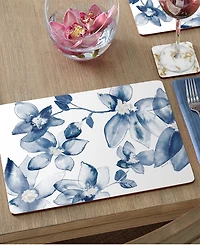CounterArt Blooming Whispers Hardboard Cork Placemats, Set of 4