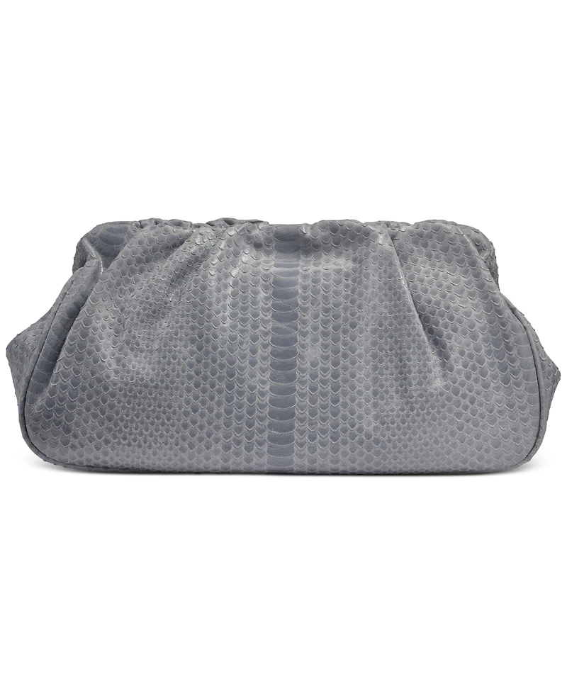 Donna Karan New York Bella Skipper Snake Leather Clutch