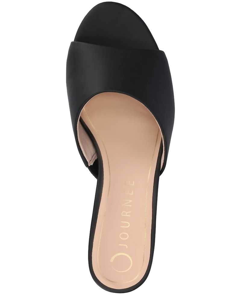 Journee Collection Women's Jeylah Kitten Heel Dress Sandals