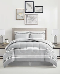 Sunham Aiden Striped 8-Pc. Comforter Sets, Exclusively at Macy's