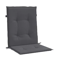 vidaXL Garden Lowback Chair Cushions 6 pcs Anthracite 39.4"x19.7"x1.2" Oxford Fabric