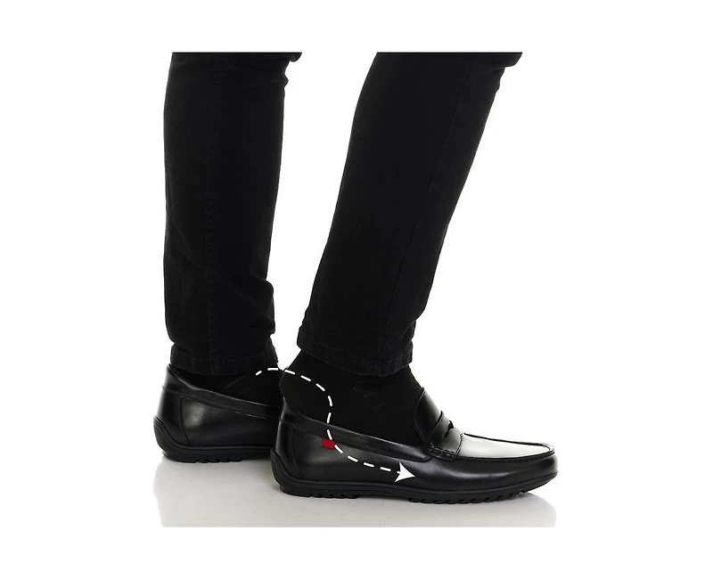 Marc Joseph New York Men's John Street Hands-Free Slip On Technology Leather Penny Loafers