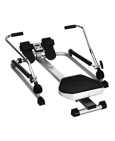 Exercise Adjustable Double Hydraulic Resistance Rowing Machine