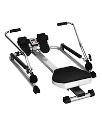 Exercise Adjustable Double Hydraulic Resistance Rowing Machine
