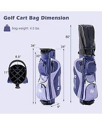 Women's Complete Golf Club Set Right Hand with Rain Hood