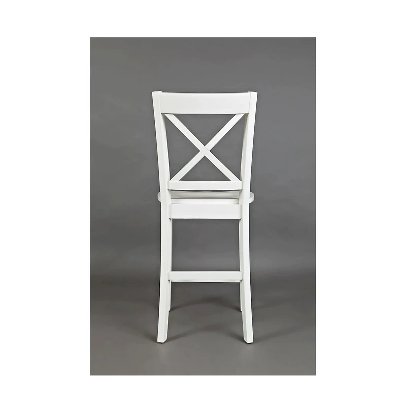 Jofran Simplicity Solid Wood Classic X-Back Counter Stool (Set of 2)