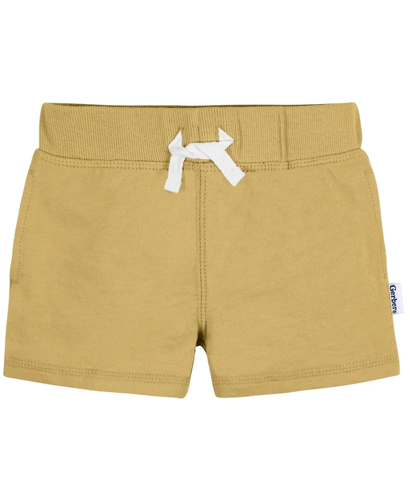 Gerber Toddler Boys Knit Shorts, 3-Pack