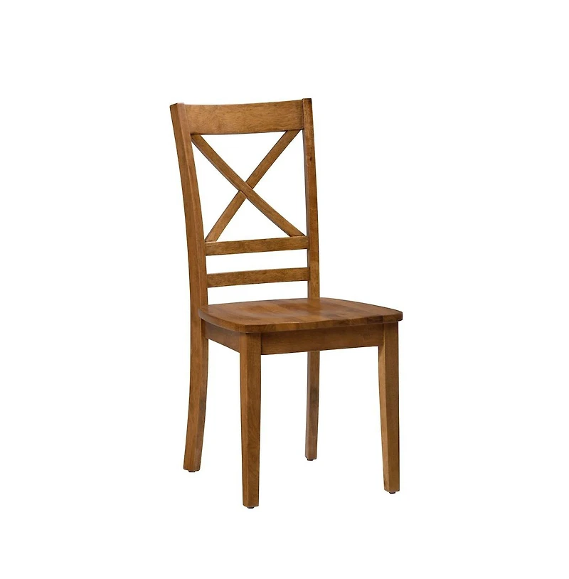 Simplicity Solid Wood Classic Cross-Back Dining Chair (Set of 2