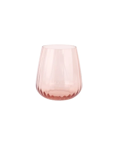 Vietri Francesca Blush Double Old Fashioned Glass