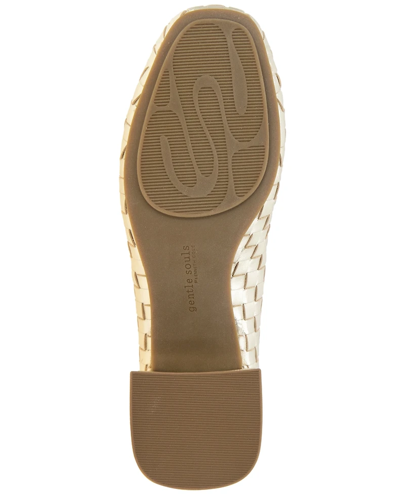 Gentle Souls Women's Lancinen Woven Block-Heel Pumps