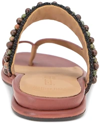 Gentle Souls Women's Lentini Beaded Flat Sandals