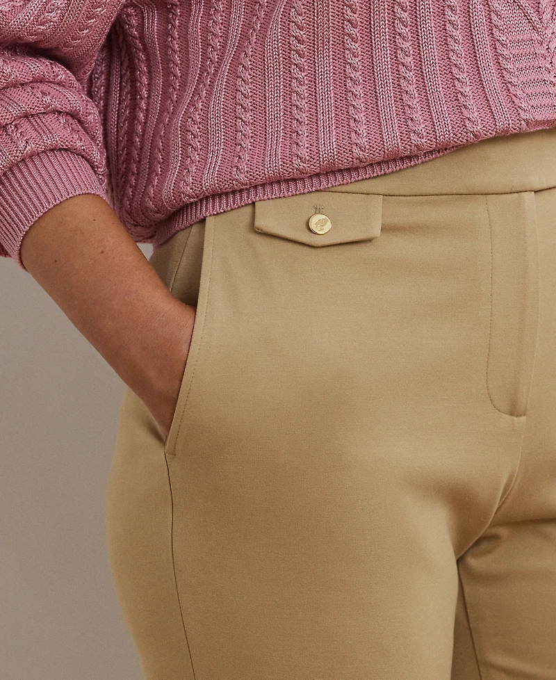 Lauren Ralph Plus Ponte Ankle Pants
