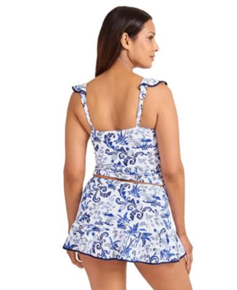 Tommy Bahama Ruffled Tankini Swim Skirt