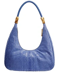 Donna Karan New York Quogue Skipper Snake Small Leather Shoulder Bag