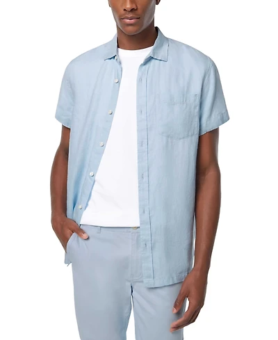 Scotch & Soda Men's Short-Sleeve Linen Shirt