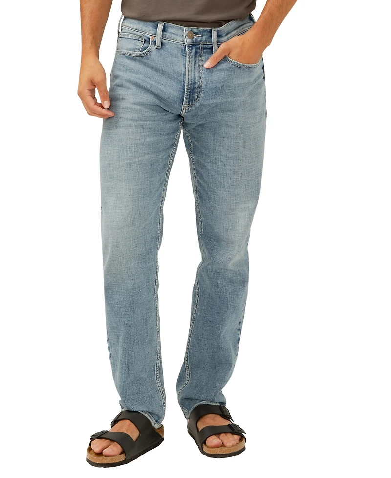 Silver Jeans Co. Men's Eddie Classic Athletic Fit Tapered Leg Luxe Heritage