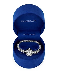 Danecraft Women's Fine Silver-Plated Analog Watch