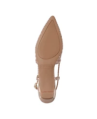 Marc Fisher Women's Kelysa Woven Slingback Flats