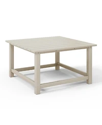 5-Piece Hdpe Adirondack Chair Outdoor Patio Square Table Conversation Set