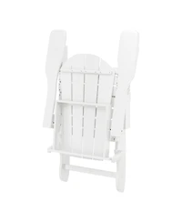 5-Piece Hdpe Folding Adirondack Chair Outdoor Patio Conversation Set