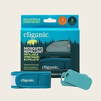 Mosquito Repellent Refillable Wristbands - 2PK & 4 Refills