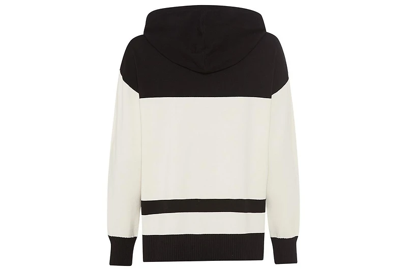 Olsen Women's Block Striped Sweater Hoodie