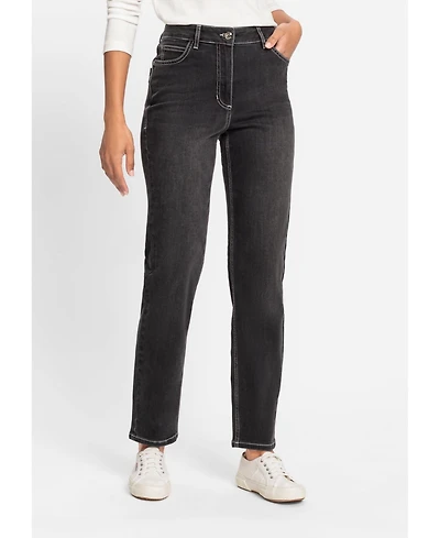 Olsen Women's Mona Fit Slim Leg Dark Washed Jeans