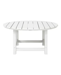 Low Outdoor Hdpe Round Patio Coffee Table