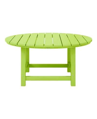 Low Outdoor Hdpe Round Patio Coffee Table