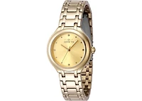 Invicta Women's Wildflower Quartz 3 Hand Gold Dial Watch
