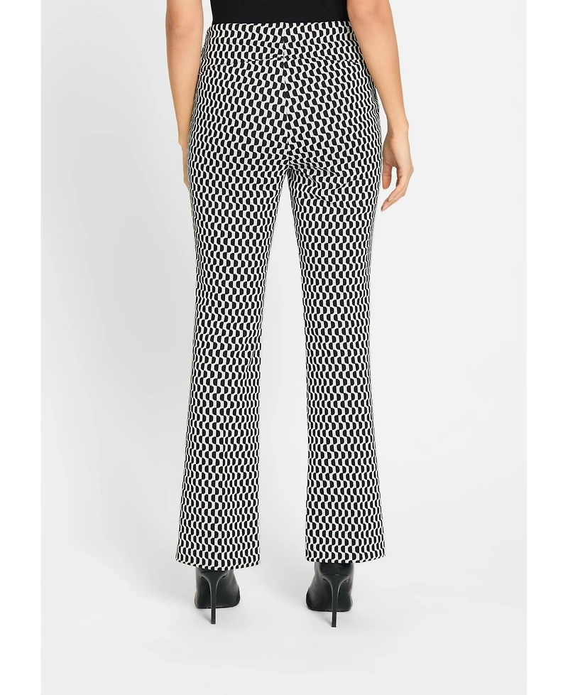 Olsen Women's Mona Fit Slim Pattern Knit Pant