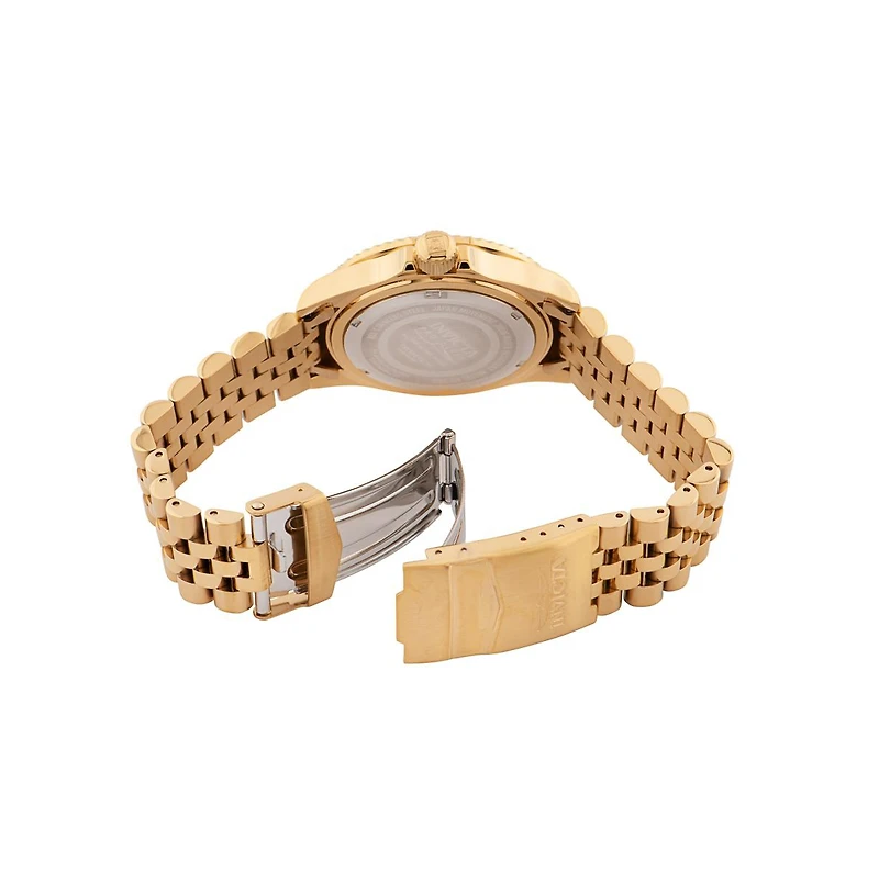 Invicta Men's 36041 Pro Diver Quartz 3 Hand Black Dial Watch