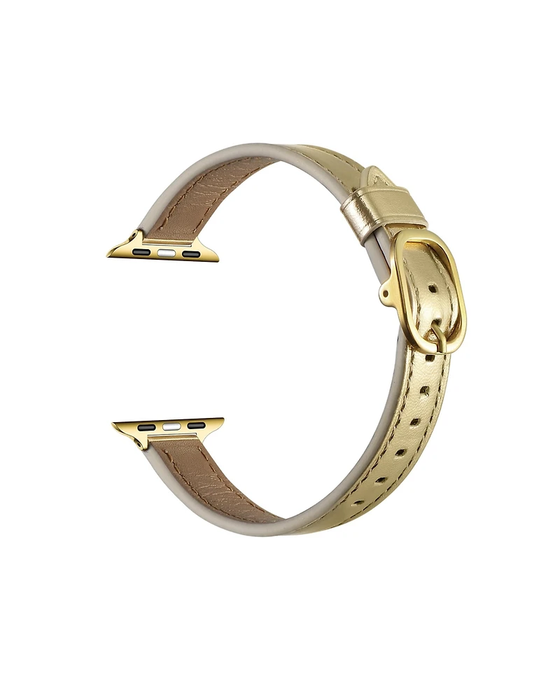 Posh Tech Carmen Metallic Leather Band for Apple Watch