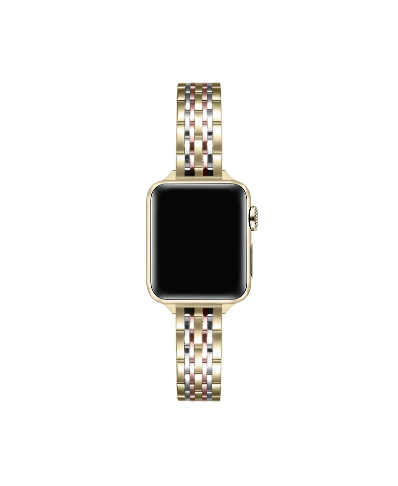 Posh Tech Rainey Skinny Stainless Steel Band for Apple Watch, Fits All Apple Watch Models