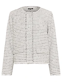 Olsen Women's Collarless Tweed Jacket