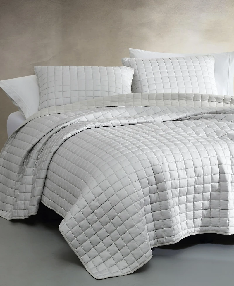 Calvin Klein Tencel Solid Reversible 3-Pc. Quilt Set