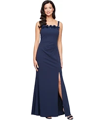 Alex Evenings Women's Rosette-Trim Bolero-Jacket Gown