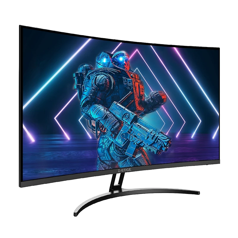 Z-edge 32" 2560 x 1440 Qhd 170Hz 1ms 2K Curved Gaming Monitor, Hdmi x 2, Dp x 2, FreeSync, Support Wall Mount