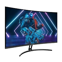 Z-edge 32" 2560 x 1440 Qhd 170Hz 1ms 2K Curved Gaming Monitor, Hdmi x 2, Dp x 2, FreeSync, Support Wall Mount