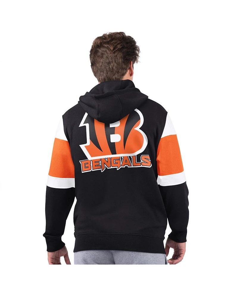 Starter Men's Black Cincinnati Bengals Extreme Full-Zip Hoodie