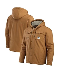Fanatics Men's Tan New York Jets Canvas Full-Zip Hoodie Jacket